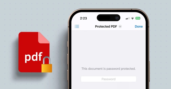 Cách đặt mật khẩu cho file PDF trên iPhone